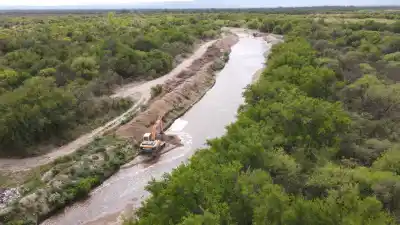 Lafinur: el río Conlara ya tiene su cauce reencauzado tras meses de trabajo