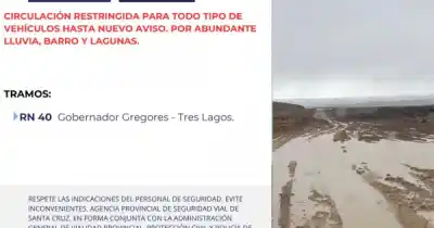 La Ruta 40 tiene un tramo cortado y no hay fecha para reabrirlo