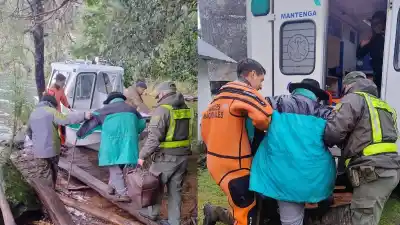 Un poblador centenario, atrapado por la nieve en el Lanín: la maniobra que lo sacó del monte