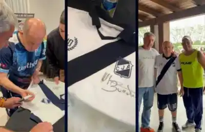 Bochini volvió a ponerse la camiseta de Juventud Antoniana después de 40 años: dónde fue