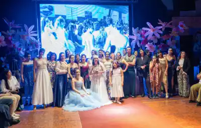 Más de 40 marcas, tres vestidos de novia y un traje que dio que hablar: así fue la pasarela que se lució en Junín de los Andes