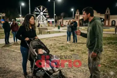 Fue al parque a buscar a su ex y le hizo una amenaza que la dejó helada