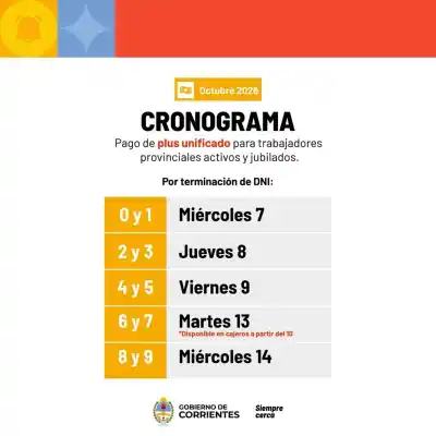 Plus Unificado de octubre: arranca el pago y hay un corte en el medio que nadie esperaba