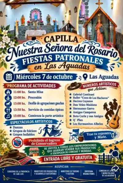 Fe, caballos y folclore: Las Aguadas se prepara para su fiesta más esperada