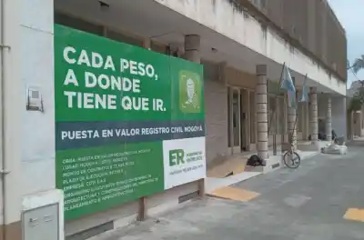 Nogoyá: arrancó la obra en el Registro Civil y hay un sector que preocupa desde hace años