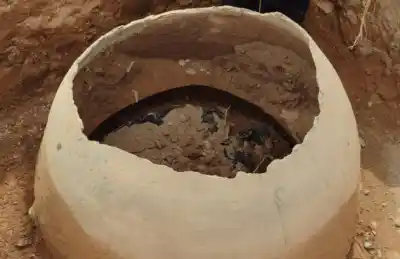 Una vecina de Chuscha llamó por teléfono y destapó un hallazgo arqueológico de más de mil años