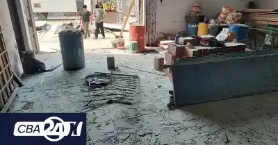 Explosión en una obra de barrio San Vicente: dos operarios terminaron en el Instituto del Quemado