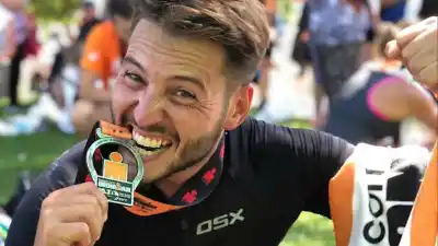 Reveló cuántas horas entrena por semana un jujeño que completó un Ironman