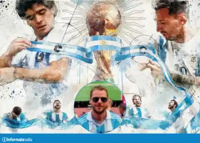 Pintó a Messi hasta perder la cuenta y un concurso lo llevó a Qatar