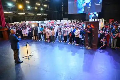 San Luis es sede de la Feria Nacional de Ciencias: Poggi inauguró la instancia de matemática