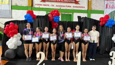 Apóstoles manda dos equipos a los Juegos Evita: las gimnastas que se llevaron el 1 y 2