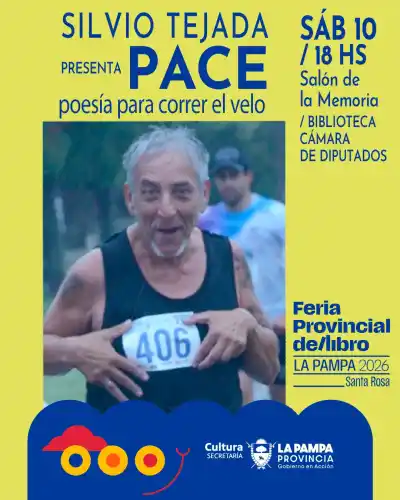 El poema que corre el velo: Silvio Tejada presenta "Pace" en la Feria del Libro