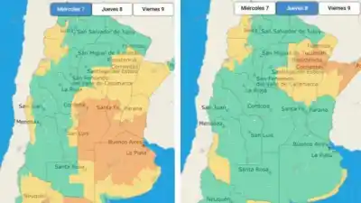 Alerta naranja en Entre Ríos: los departamentos que quedan bajo la peor franja de la tormenta