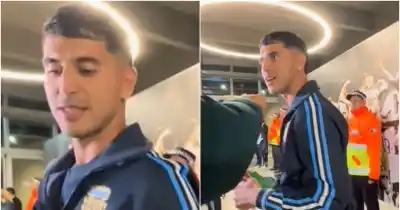 El regalo sanjuanino que recibió Palacios en la despedida de Messi
