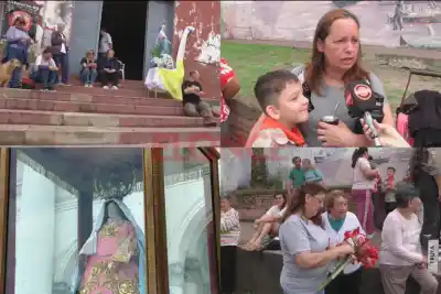 La Virgen del Rosario llegó a Bajada Grande y los vecinos la esperaron con algo más que flores