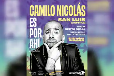 Camilo Nicolás vuelve a San Luis con un show que se arma distinto cada noche