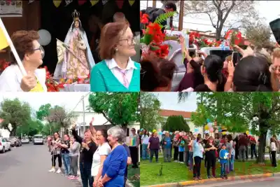 La Virgen recorrió Paraná y una beba de un mes la esperó con un nombre muy especial