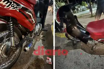 Hacía piruetas en una esquina de Añatuya: lo que encontró la policía en la moto lo dejó sin rodado