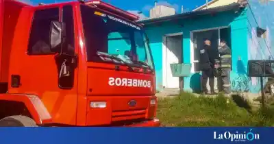 Encendió el calefactor y a los minutos tuvo que sofocar las llamas ella misma