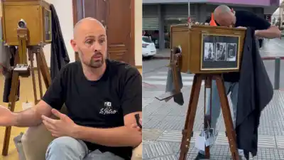 El abuelo le dejó una cámara de madera y un secreto: la historia de "La Petro" que vuelve a las plazas de Río Cuarto
