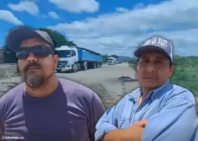 Camioneros varados en la Ruta 86: uno denunció que lo amenazaron con un machete