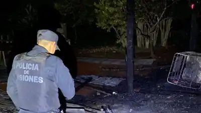 Encendieron la parrilla para secar mates, pero el fuego se les fue de las manos