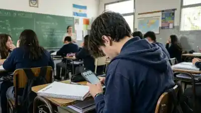 Aprobaron la ley que prohíbe celulares en las secundarias bonaerenses, pero hay otra norma que sigue sin aplicarse