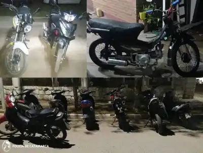 Operativos en Catamarca: 22 motos y un auto terminaron en los corralones