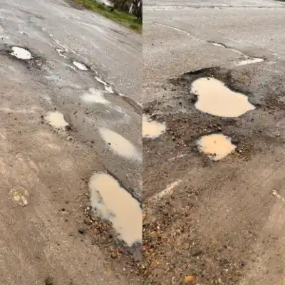 El tramo de ruta que une tres barrios de zona norte está destrozado y nadie se hace cargo