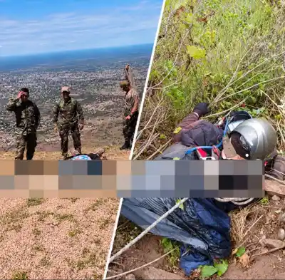 El parapentista que cayó 20 metros en La Rioja quedó colgado de la ladera: las graves lesiones que le provocó el impacto