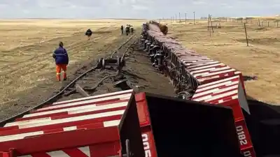 Un objeto apareció sobre las vías y descarriló el tren de carbón: ahora investigan quién lo puso