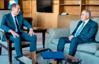 Santilli arrancó una ronda clave con gobernadores y Jaldo fue el primero en sentarse