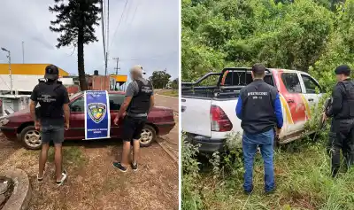 Aparecieron abandonados en Misiones dos vehículos con pedido de secuestro internacional