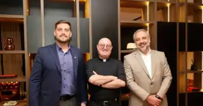 El Padre Guilherme llegó a Maipú y Stevanato lo recibió antes de su show: qué pasó en el encuentro