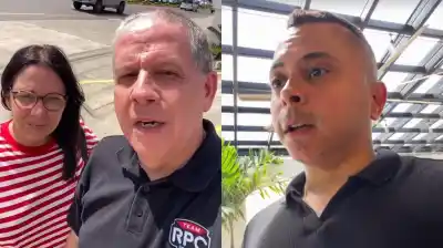 Estaban en vivo y de repente todo tembló: el video que muestra la reacción de los periodistas