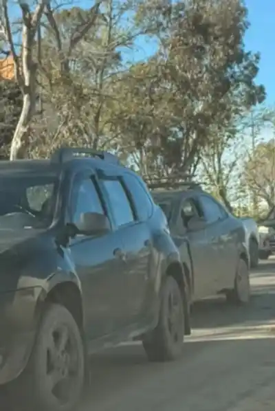 Cadena de choques en plena Yrigoyen: el supermercado mayorista como testigo