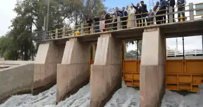 San Juan cuida su agua: Orrego encabezó la Bendición en el Partidor San Emiliano y anunció obras clave