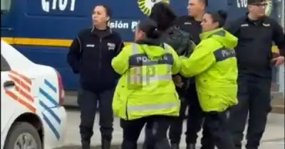 Fue a reclamarle plata a su expareja y terminó detenida por lo que hizo en el puesto de choripanes