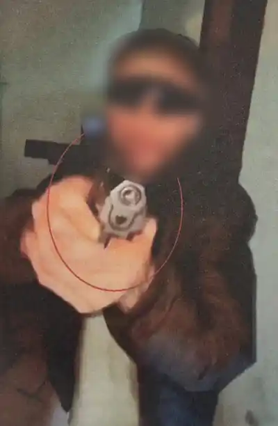 Mostró un arma en redes y la Justicia fue a buscarla a su casa: no la halló, pero se topó con otra cosa