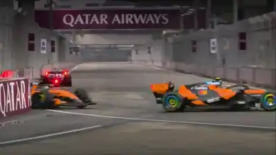 El gesto de Norris que desató la bronca en McLaren: tocó a Piastri y lo dejó afuera de la sprint