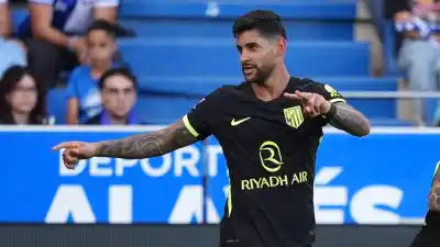 Cuti Romero la clavó en el 87' y desató un festejo que el Atlético no olvidará