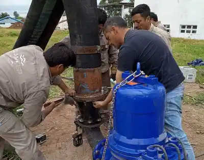Sameep cambió una bomba clave del acueducto: la capacidad que ahora mueve el agua del interior