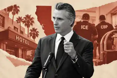 Vetó la ley que avisaba cuándo ICE se aloja en un hotel de California: el motivo que sorprendió a todos