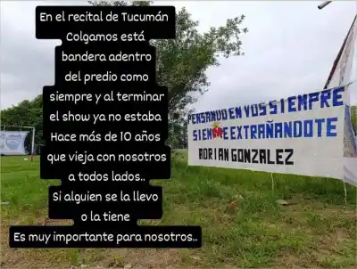 Siguió al Indio Solari por más de una década con su bandera, hasta que en Tucumán pasó lo impensado