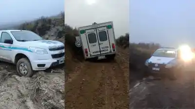 Un criancero pidió ayuda urgente en el campo neuquino: el barro se lo impidió todo