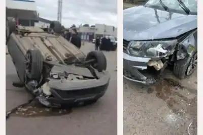 Manejaba borracho en Corrientes, chocó y el auto terminó ruedas arriba: lo que marcó el test