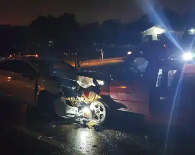 Manejaba con los chicos adentro y el test lo dejó sin argumentos en la ruta 14