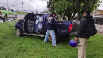 Persecución en Banda del Río Salí: dos camionetas, casi una tonelada de hojas de coca y un final inesperado