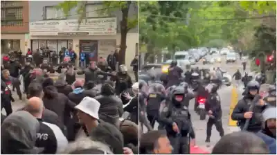 All Boys-Godoy Cruz: la Policía respondió con gases y balas de goma y hay ocho detenidos
