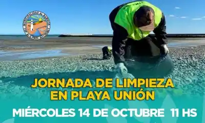 Playa Unión se llena de manos: la limpieza que busca un dato clave